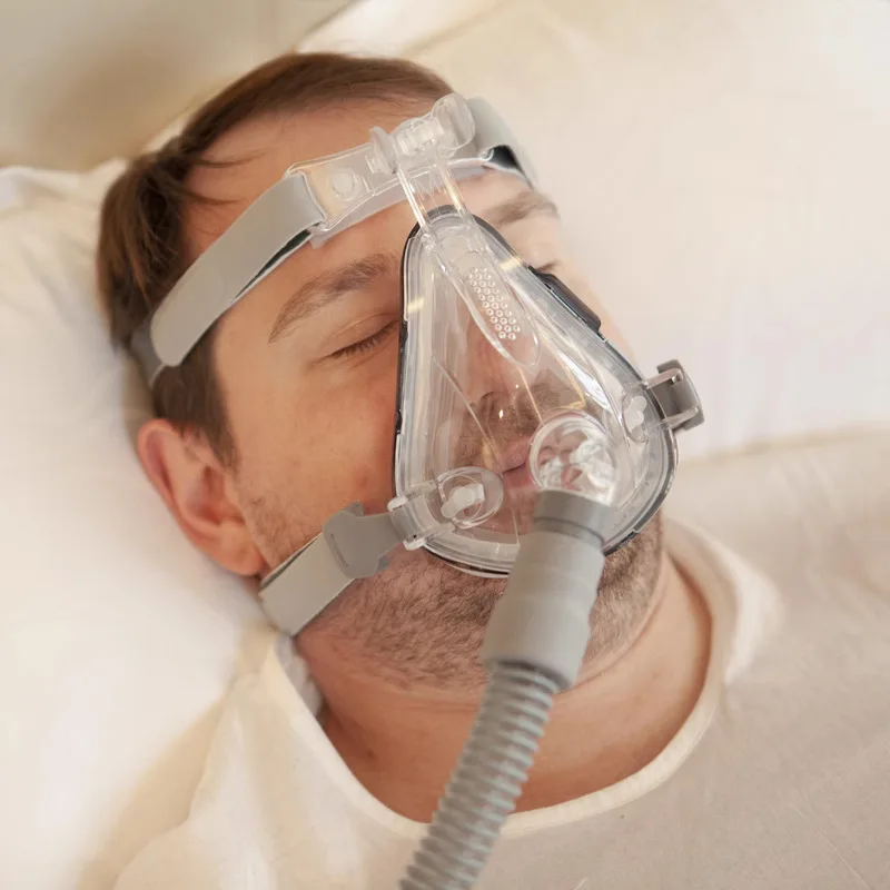 

Universal Full Face Sleep Mask CPAP Face Nose Masks with Silicone Sealing Reusable CPAP Supplies Suitable for Most Models