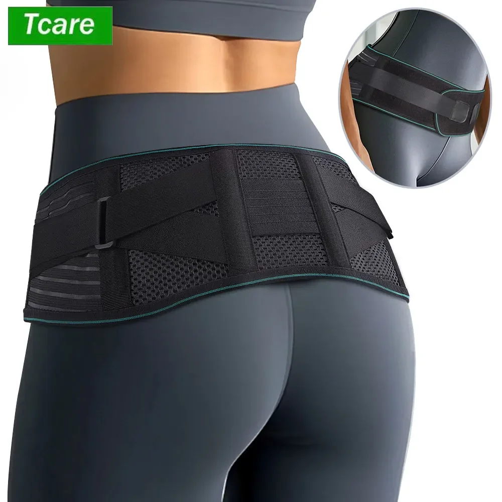 

Back Brace for Lower Back Pain Relief, Adjustable Lumbar Support Belt, Improves Posture During Workouts, Sciatica,Herniated Disc