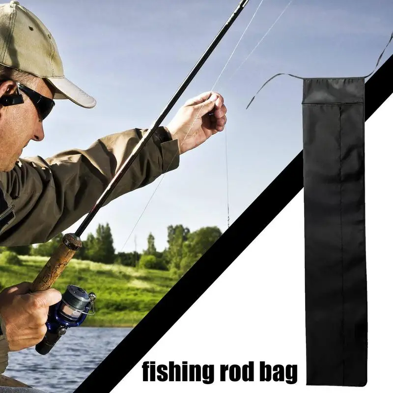 Fishing Rod Bag Carrier Thickend Oxford Cloth Storage Bag Waterproof Portable Fishing Rod Bag Cover Protective Fishing Tackle