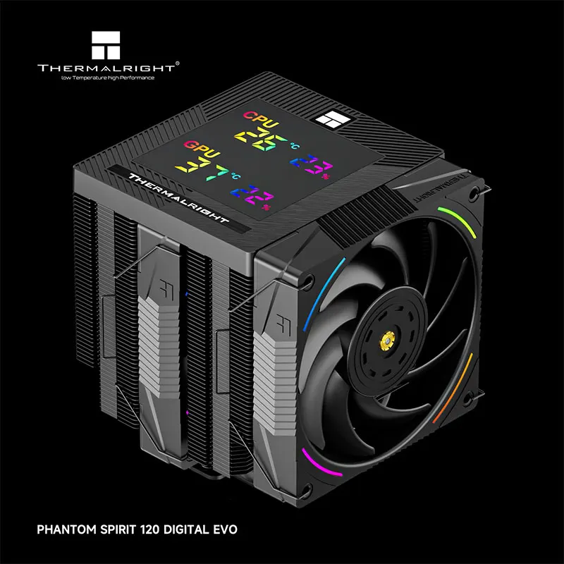Thermalright Phantom Spirit 120 DIGITAL 7*6mm AGHP GEN5.0 next-generation anti-gravity heat pipe support LGA1851/1700 AMD AM5