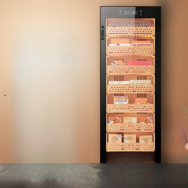

YC-7800 Cigar Cabinet Constant Temperature and Humidity Air Cooled Cedar Wood Remote WIFI