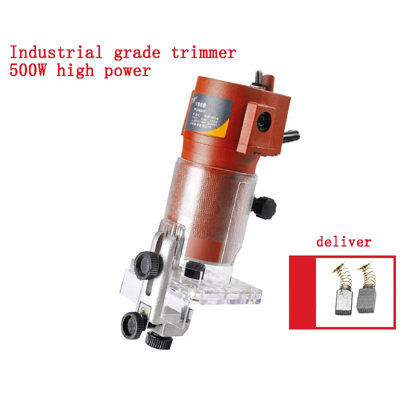 220V Trimming Machine Woodworking Carving Machine  Chamfering Machine High-power Slotting Machine Slotting DIY