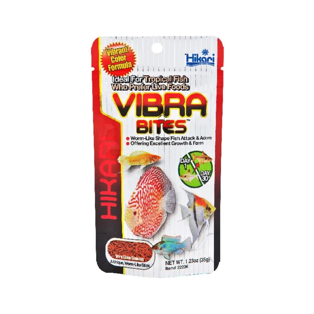 Hikari Vibra Bites Fish Food Tropical Fish Growth & Color Enhancement Diet