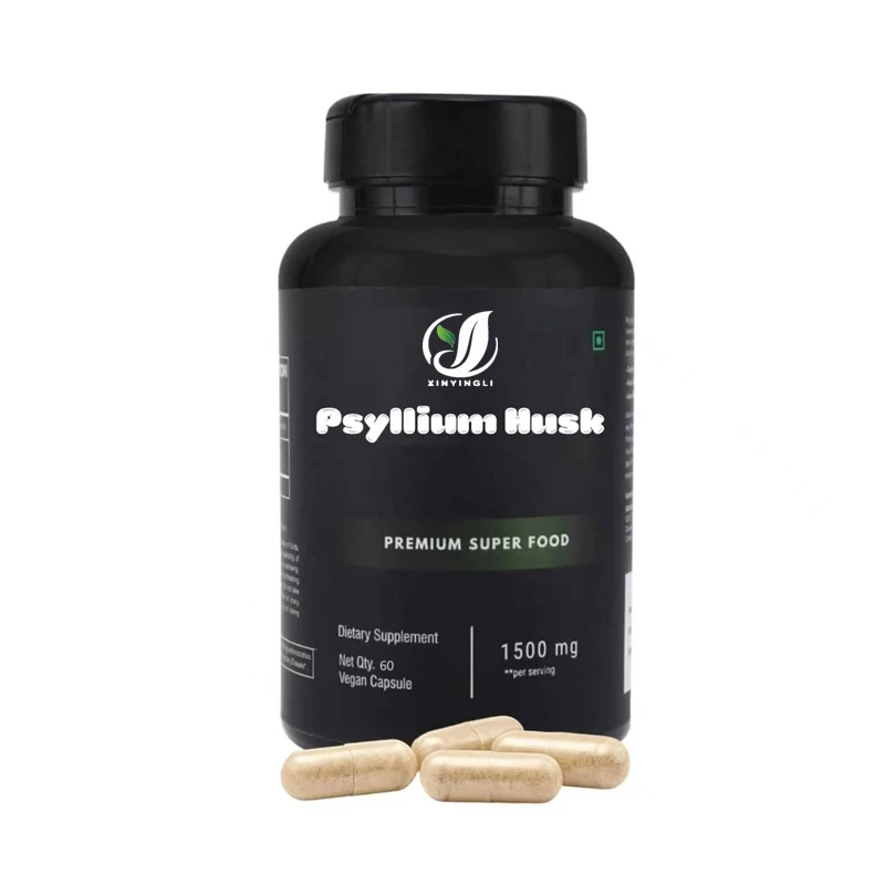 Organic Psyllium Husk Capsules 1500mg，High Fiber Supplement for Digestive Health, Gut Cleanse & Bowel Regularity，Gluten-Free