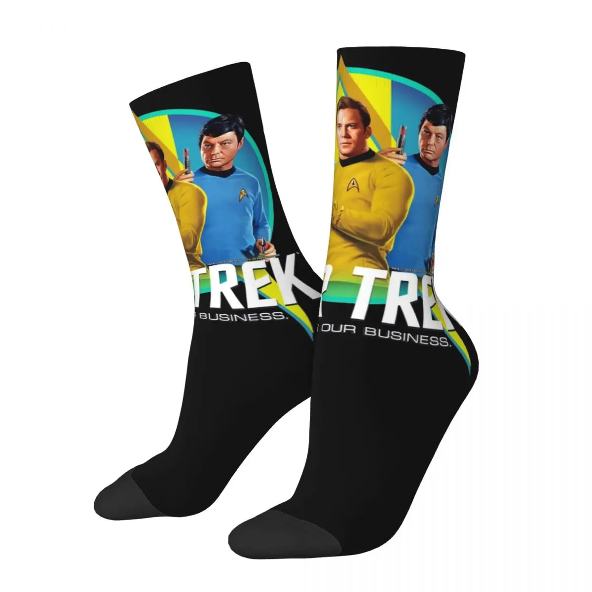 Men Women Stars Treks Original Series Socks Super Soft Casual Spock Vulcan Salute Socks Merch  Birthday Present