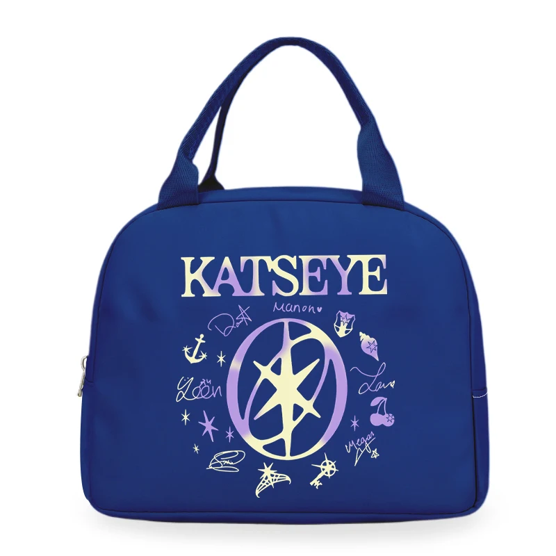 Portable Katseye Tote Thermal Lunch Box Bag Women Men Teacher Student Bento Storage Insulation Bags Katseye Lunch Bag For Kids