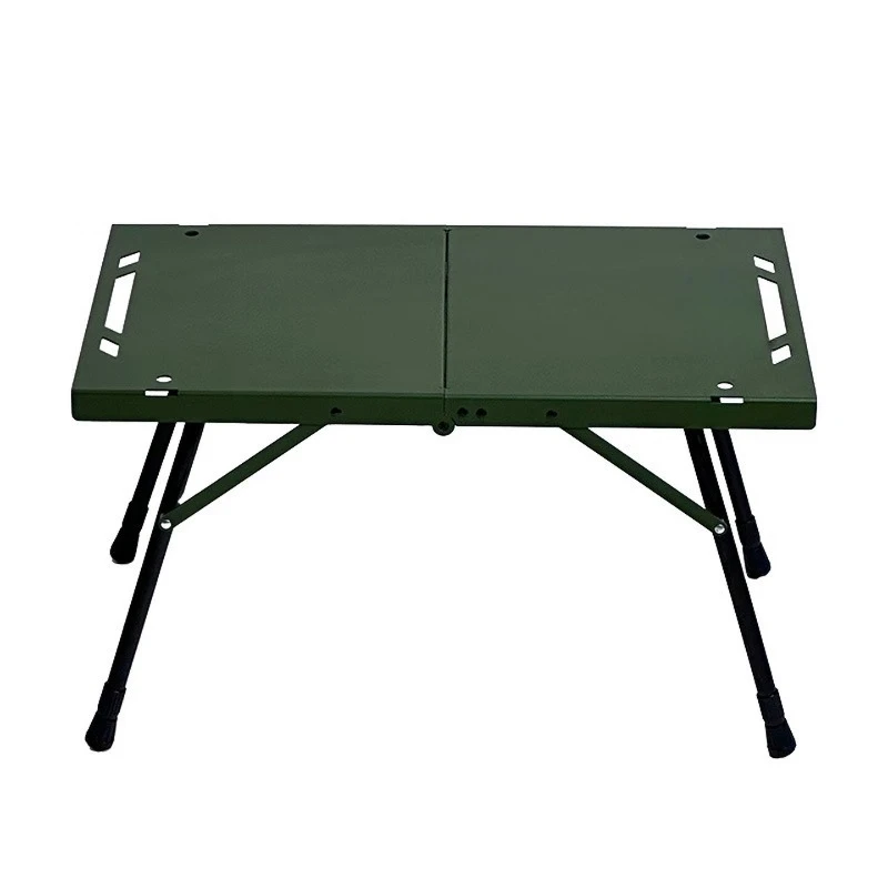 Camping aluminum alloy folding tactical table, foldable portable outdoor camping table