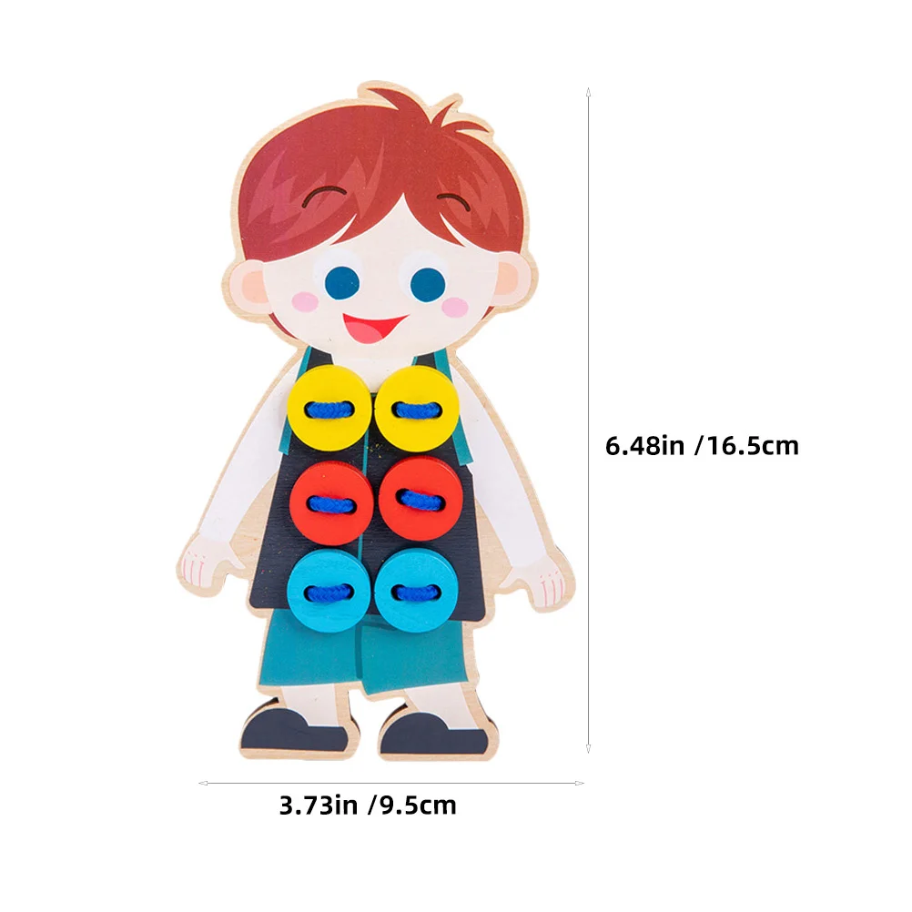 2 قطعة الملابس الخشبية جلد اللعب مواد عالية الجودة تعزيز الاطفال التنسيق بين اليد والعين أصابع مرنة #2