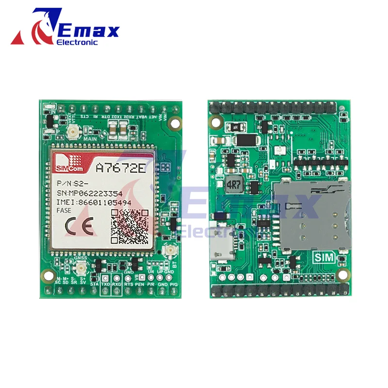 SIMCOM A7672E-FASE Core Board A7672E-FASE Development Board LTE CAT1+4G+2G+BT+GNSS+Voice A7672E