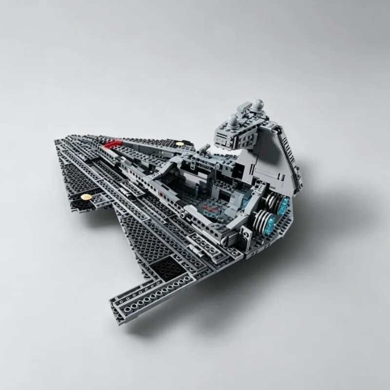 Big Sale 1555Pcs  Space Battleship Building Block Set,  Starship Model Kit, Science Fiction Military Warship Bricks view 5