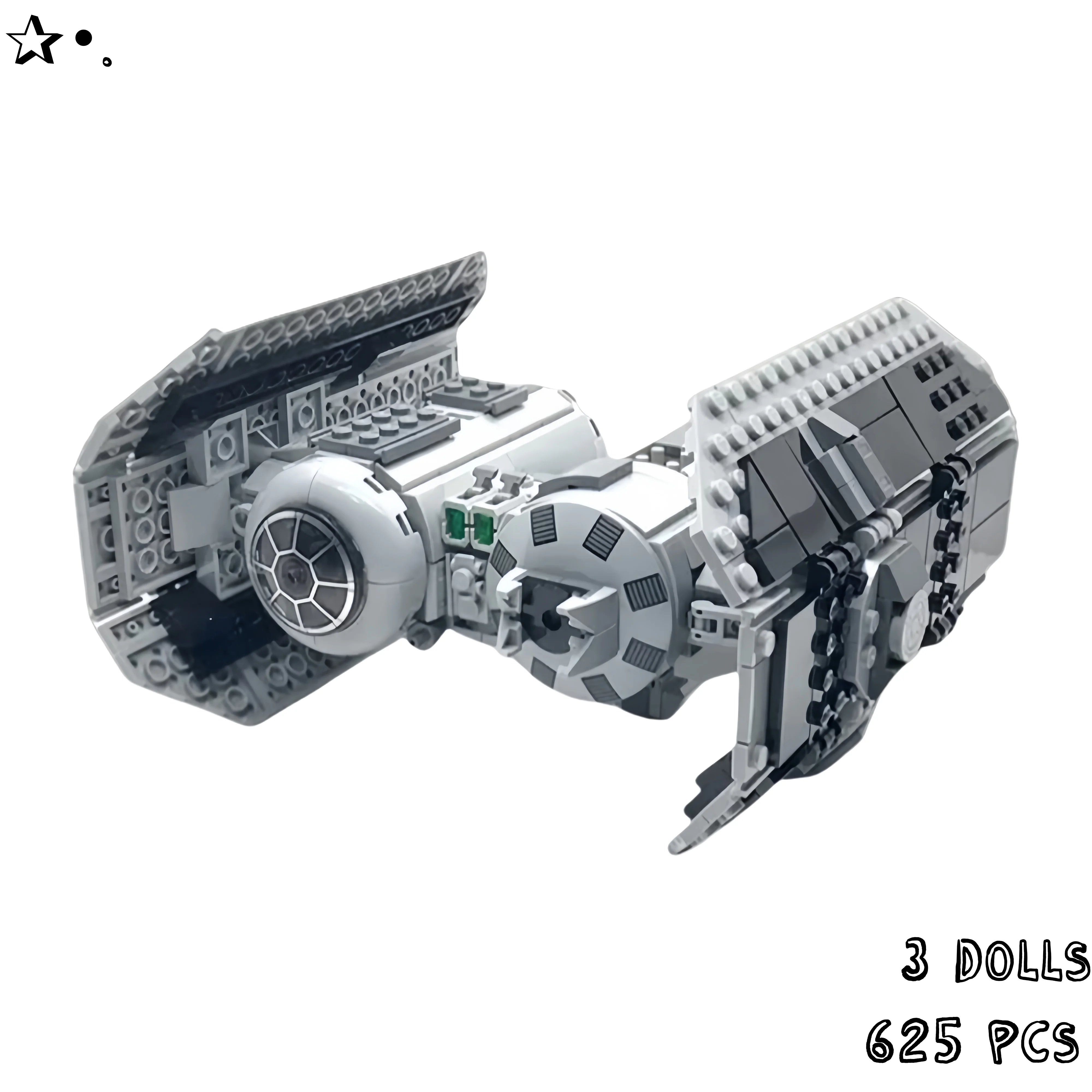 

Новинка 2023 года, 625 шт., совместимая с Starfighter, модель бомбардировщика Space TIE, строительные блоки, игрушки для детей, подарок на день рождения и праздник