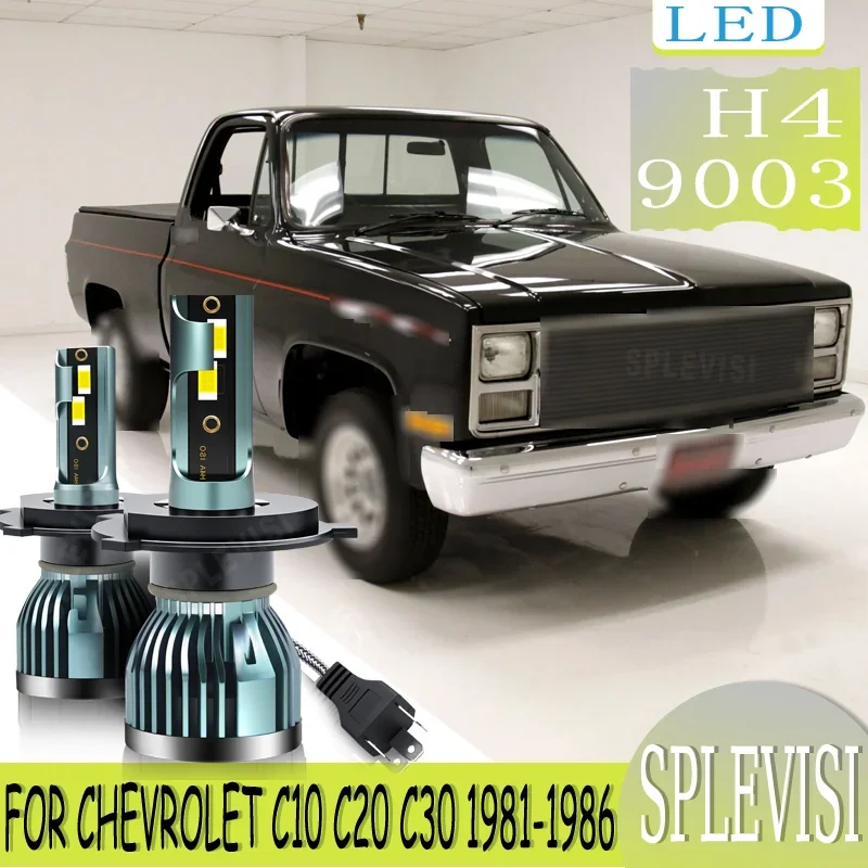 Improved Visibility Reduces Eye Fatigue LED High Low Beam Headlight Bulb For Chevrolet C10 C20 C30 1981 1982 1983 1984 1985 1986