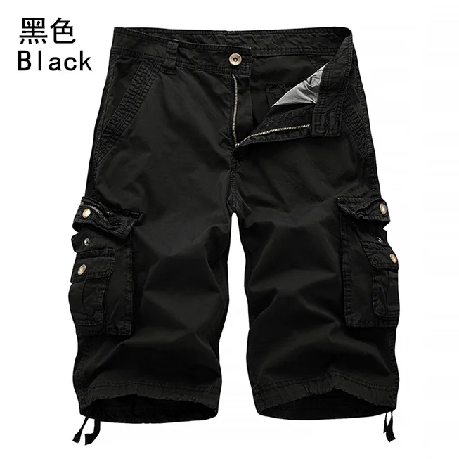 Choice Cargo Shorts Men 2024 Summer Army Military Tactical Homme Shorts Casual Solid Multi-Pocket Male Cargo Shorts Plus Size