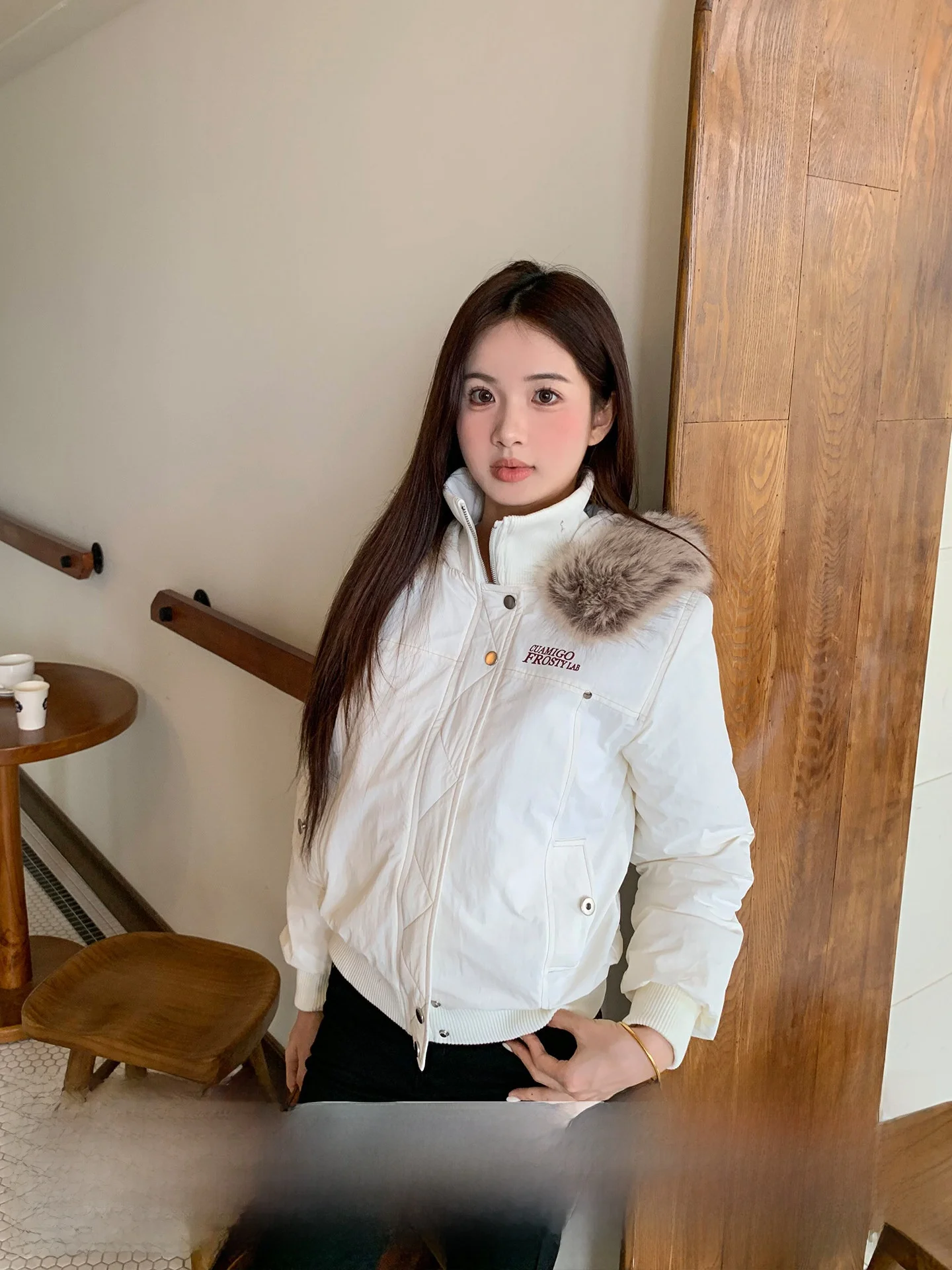 

Женская теплая хлопковая куртка Orange Tree с отстегивающимся капюшоном, осенне-зимняя, утепленная, из хлопка, для американского рынка