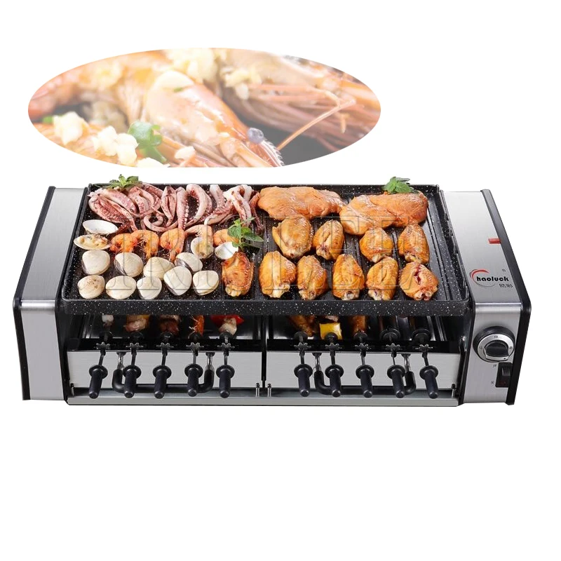 

Multi-functional Electric Grill Electric Grill Automatic Rotate Barbecue Machine Non-stick Electric Grill Rotator