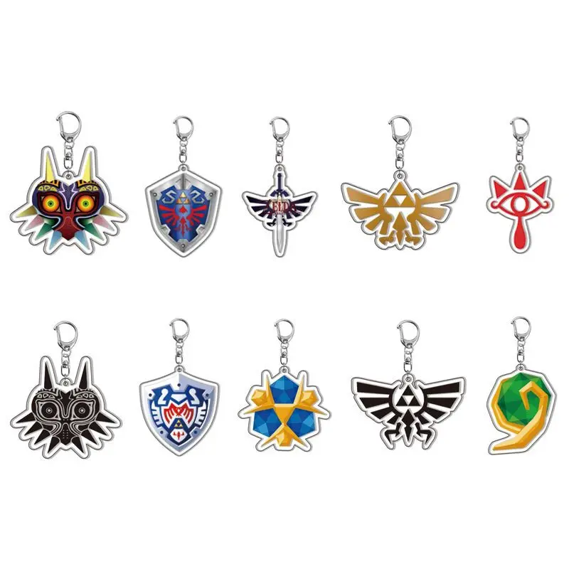 Zelda Link Legend Game Keychain Acrylic Lovely Baby Bag Charms Pendant Friends Gift Fans Key Chain Cute Gamer Souvenir Creative