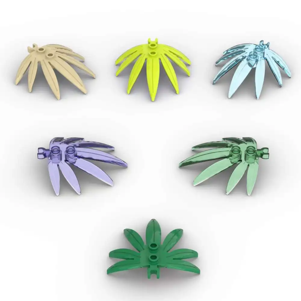 

MOC 10PCS Plant Leaves 10884 6x5 Building Blocks Kit Swordleaf Open O Bricks Particle DIY Idea Toys Children Birthday Kid Gifts