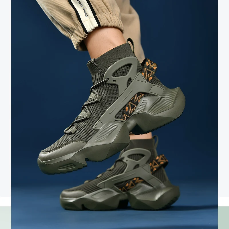 

Luxury Men's Sneakers Casual Breathable Trainer Race Fashion Loafers Running Shoes for Male Tenis