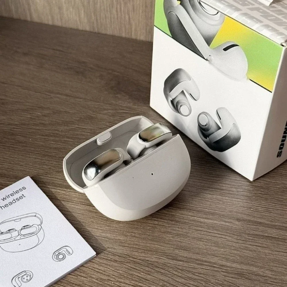 Novo forultra clipe de orelha aberto fones de ouvido bluetooth formv12 espaço áudio esportes não no ouvido com cancelamento de ruído fone de ouvido