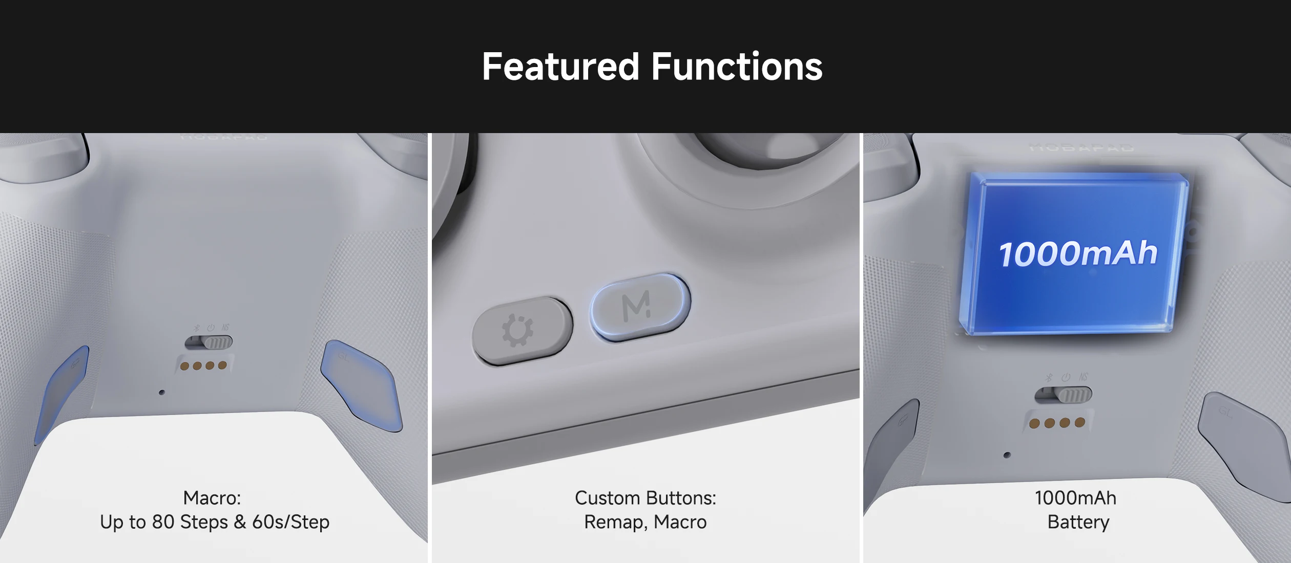 MOBAPAD CHITU 2 Kabelloser Bluetooth-Gamepad TMR Joystick HD Rumble Mechanischer Controller für Switch 2 PC Android iOS mit Ladefunktion – Detail 10