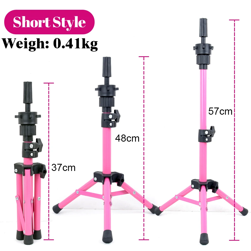 Adjustable Wig Tripod Stand for Display and Training