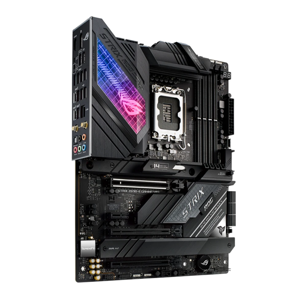 ASUS ROG STRIX Z690-E GAMING WIFI Motherboard Support i9-14900KF i7-13700K i5-12400F i3-12100 CPU LGA1700 DDR5 M.2 PCIe 5.0 ATX