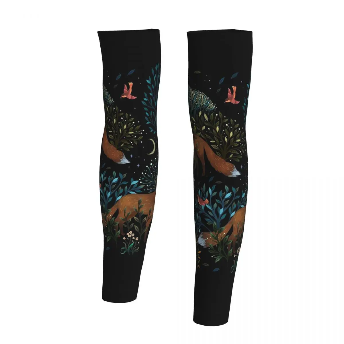 フォレストフォックス アームスリーブ メンズ レディース 日焼け止め UVカット タトゥーカバーアップ スポーツ冷却 サイクリング