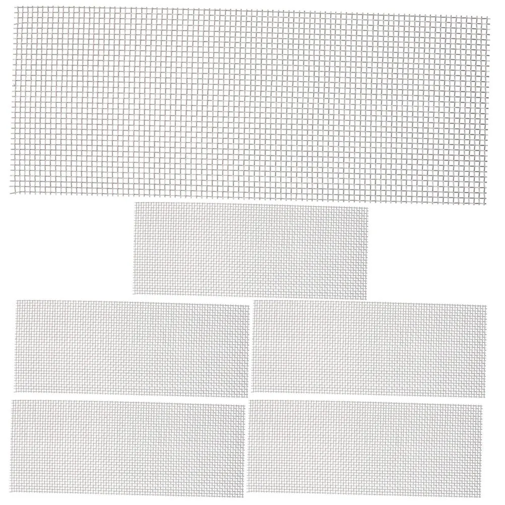 

6pcs Stainless Steel Aquarium Mesh Pad Replaceable Bendable Moss Net For Fish Tank Decoration Multi-Function Wire Mesh Pet