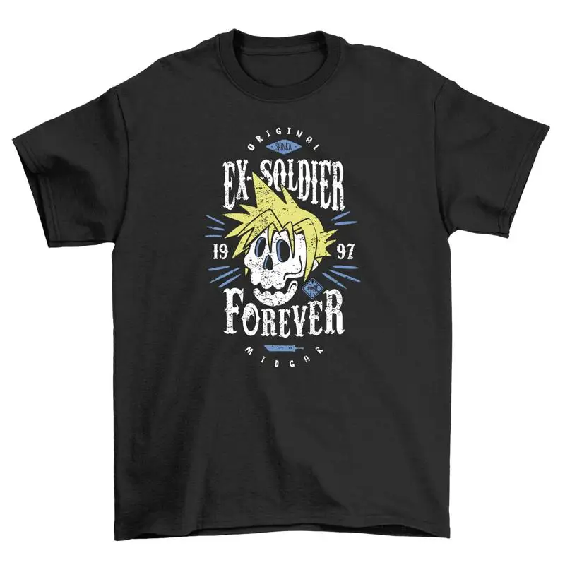 Ex Soldier Forever T shirt Skull Design for the Formerly Brave Funny tee Uni