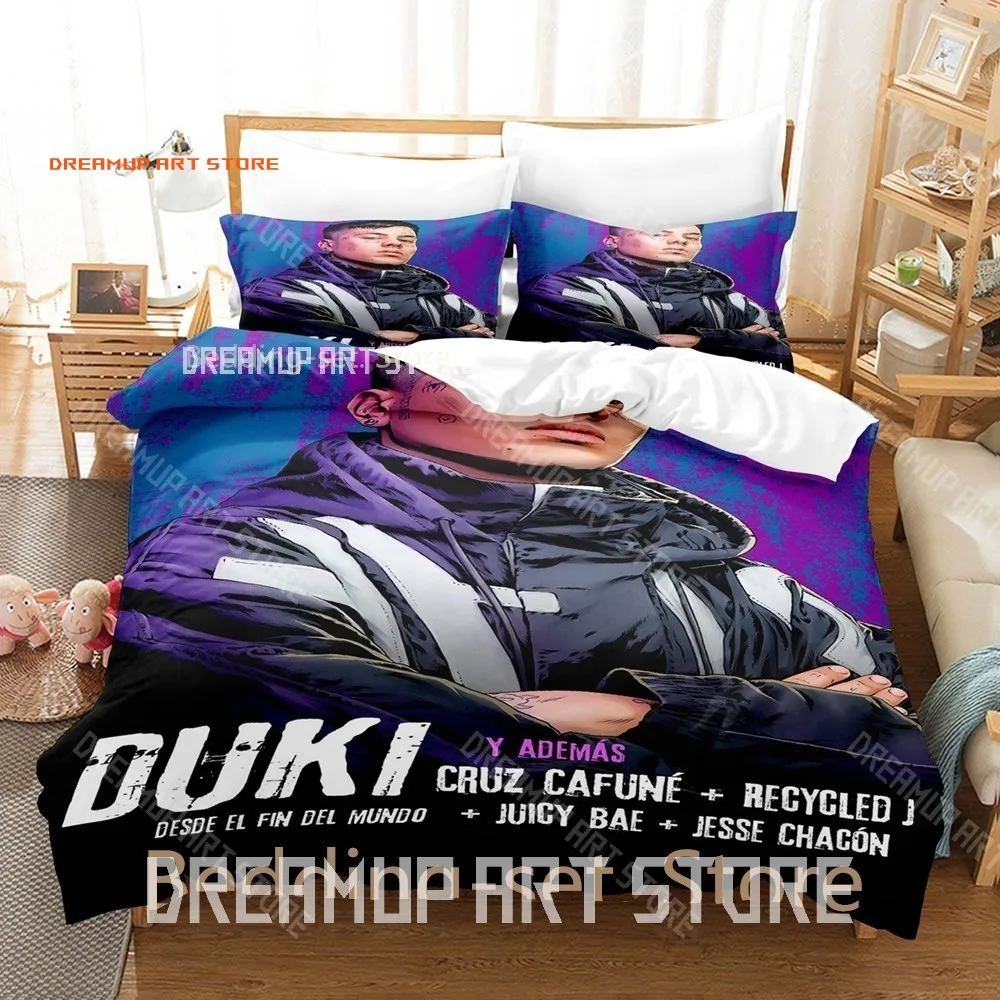 2026 3D Print Duki Singer Bedding Set Single Twin Full Queen King Size Bed Set Adult Bedroom Duvetcover Sets Anime Bed Sheet Set