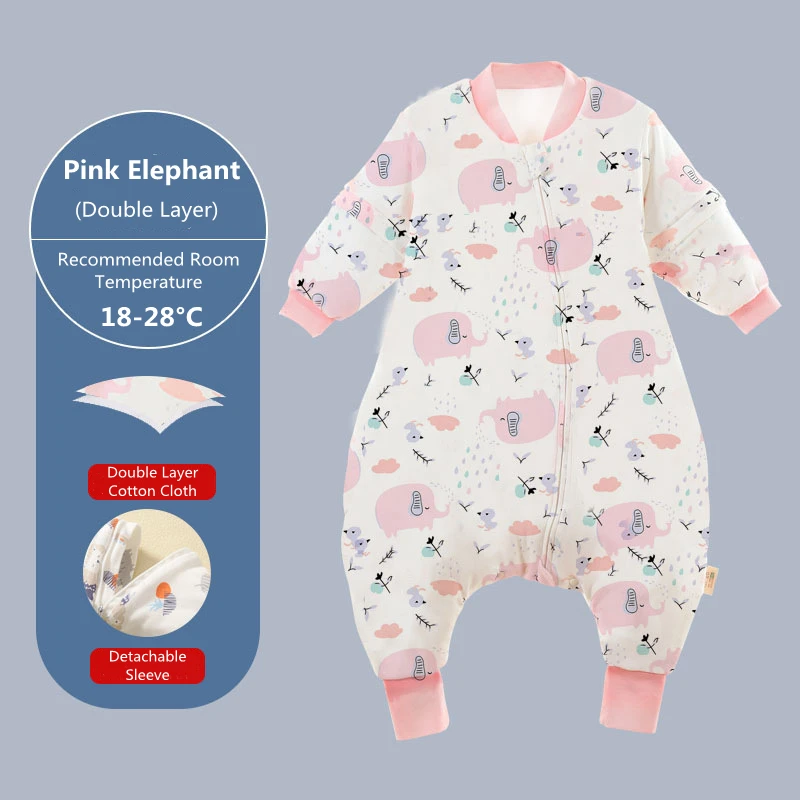 Baby Slaapzak Cartoon Kinderen Pyjama Infantil Spullen Voor Vier Seizoenen Katoenen Peuter Zak Kinderen Nachtkleding Beddengoed Jumpsuit