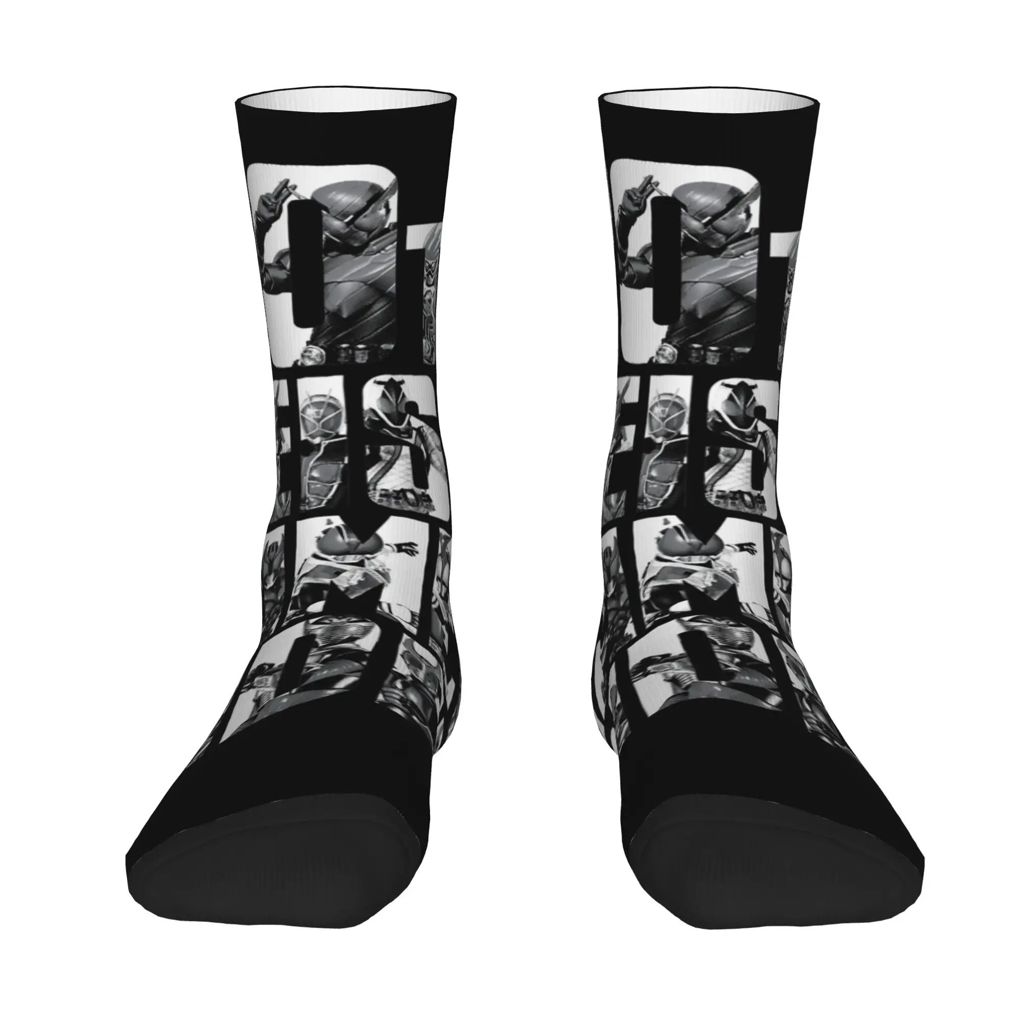 cycling socks Kamen Rider Heisei Catchphrase 20th Anniversary Crazy Men's compression Socks Unisex items Crew Sock