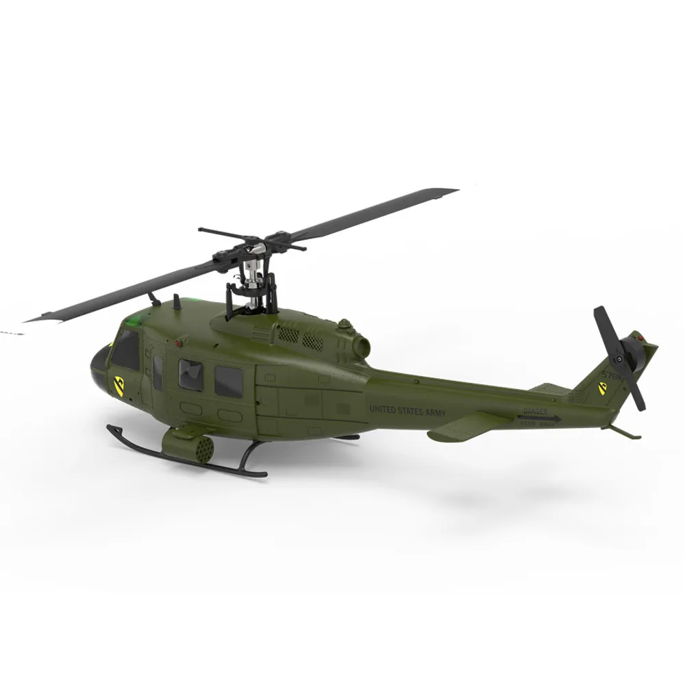 Eachine E190 1:34 UH-1 HUEY échelle 2.4G 6CH GPS maintien d'altitude positionnement du flux optique double moteur sans balais hélicoptère RC