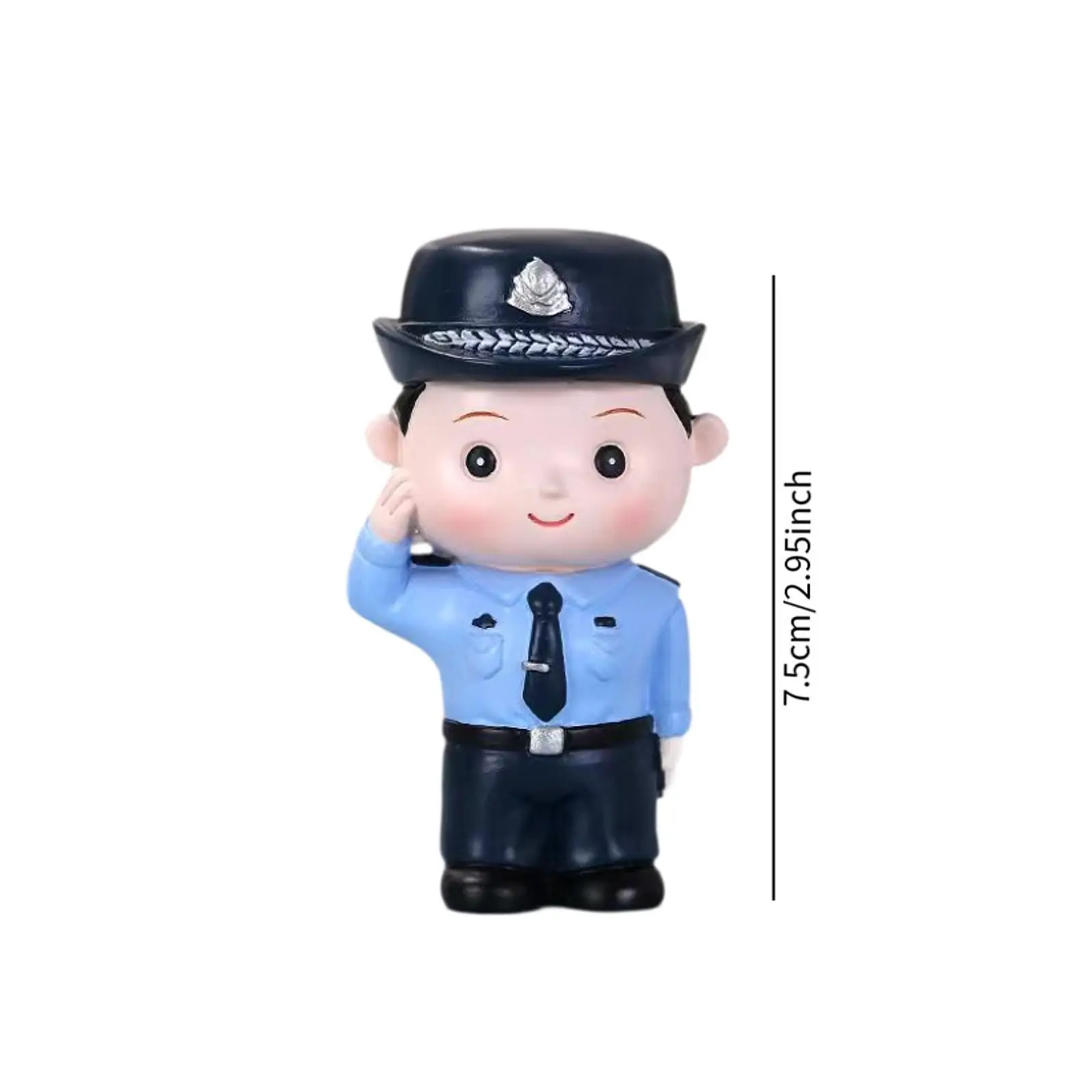 手描き警察置物ジオラマキャラクター置物小さな人物モデル風景風景写真小道具装飾アクセサリー