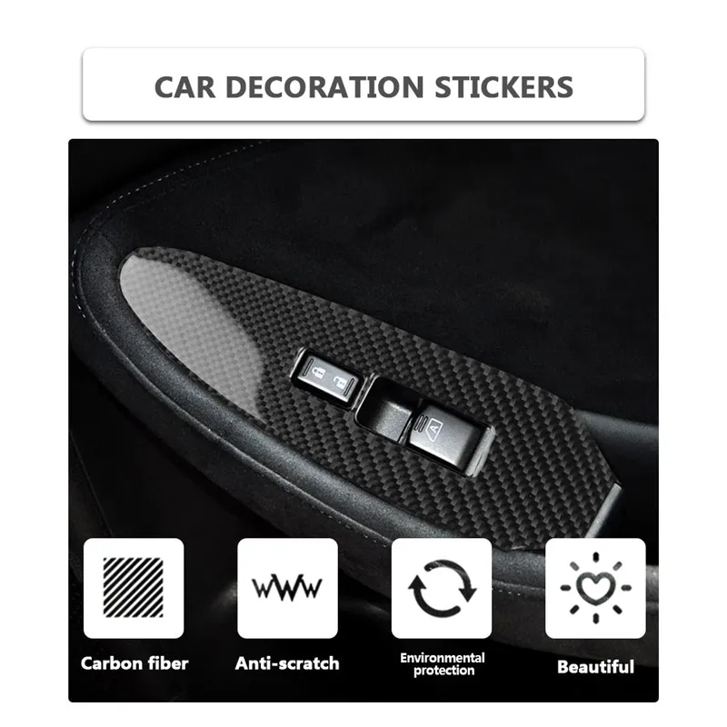 Car Interior Accessories Carbon Fiber Cover Trim For Nissan 370Z 2009-2022 Dashboard Speedometer Console Decorative Stickers image 5