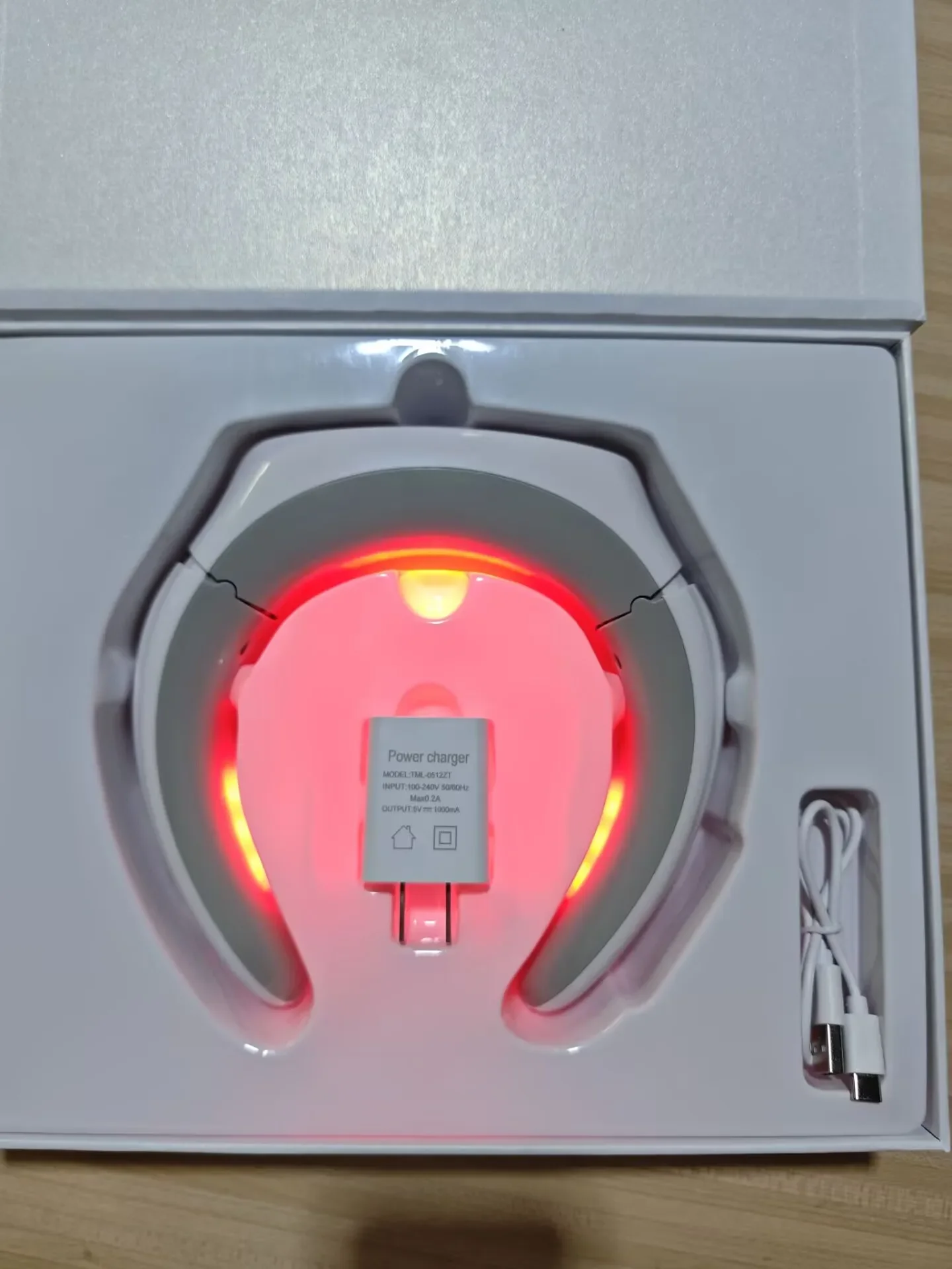 

Red Blue Light Therapy Neck Pain Relief Device Deep Muscle Relaxation Massager for Cervical Spondylosis Care