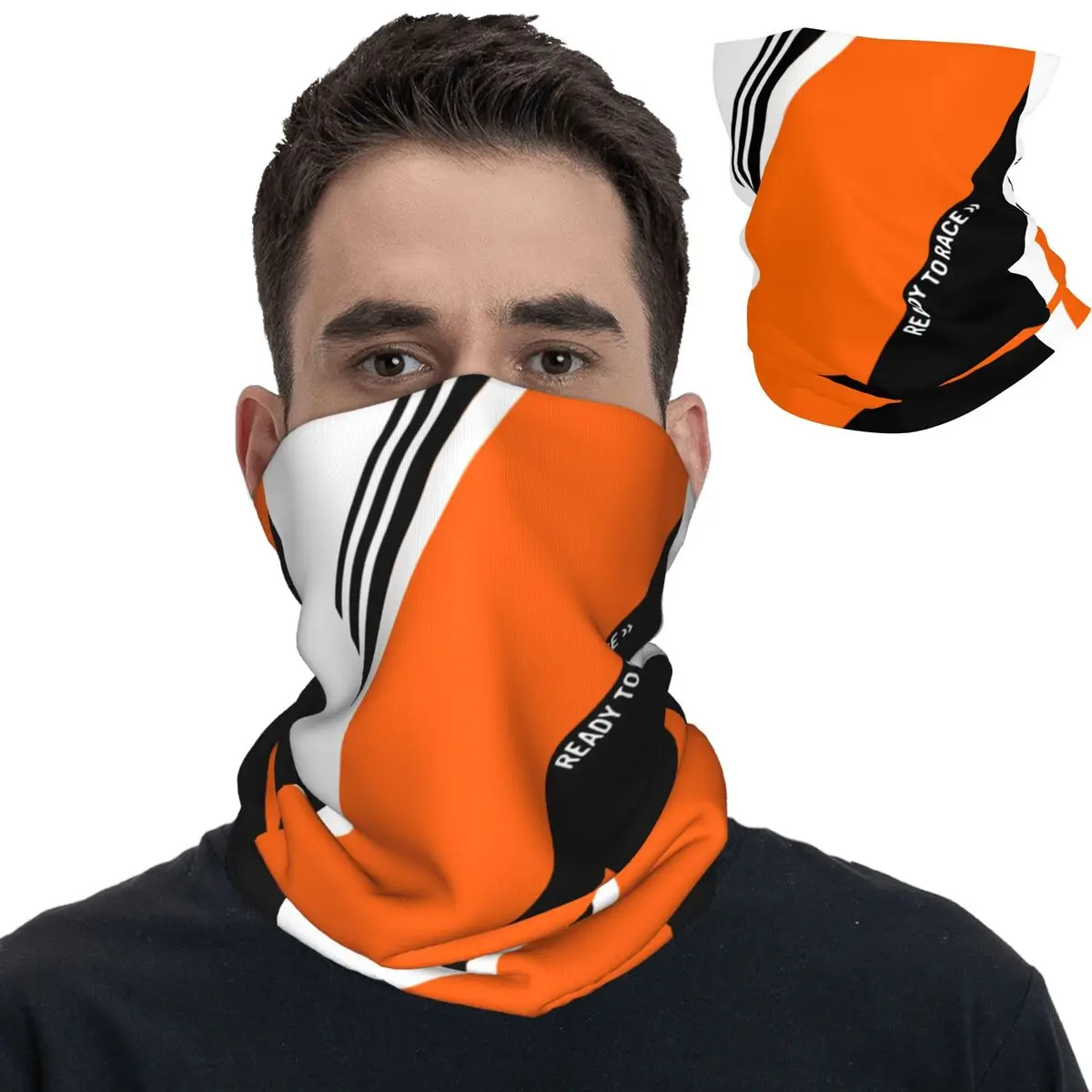 

Ready To Race Motocross Bandana Neck Cover Printed Balaclavas Mask Scarf Warm Headband Fishing Unisex Adult Washable