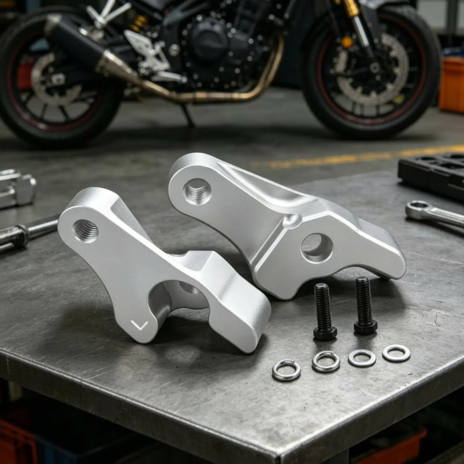 

2 Inch Lowering Kit 7075 Machined Harley Lowering Kit Easy to Install Black Anodized for Garage Repair
