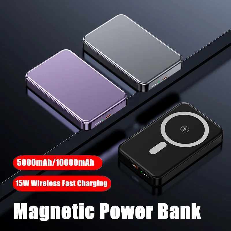 Mini Magnetic Powerbank For Samsung Xiaomi iphone External Battery Portable Wireless Charger Auxiliary Backup Battery Power Bank