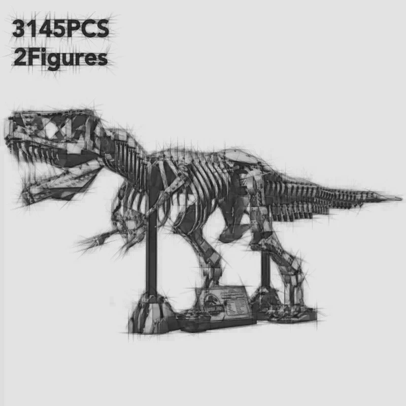 

New Creative Park Dinosaur World Tyrannosaurus Rex Fossil Tyrannosaurus Rex Brick Set Boy Child Adult Christmas Day Gift