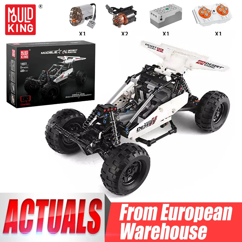Mould King 18001 Juguetes Técnicos de Coches, el MOC-1812 Motorized PF Buggy 2, Bloques de Construcción de Camiones, Ladrillos, Regalos de Navidad para Niños