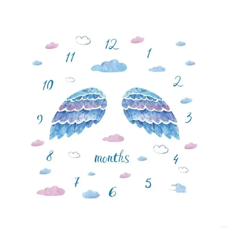 

E06f Baby Monthly Milestone Одеяние записи рост одеяло.