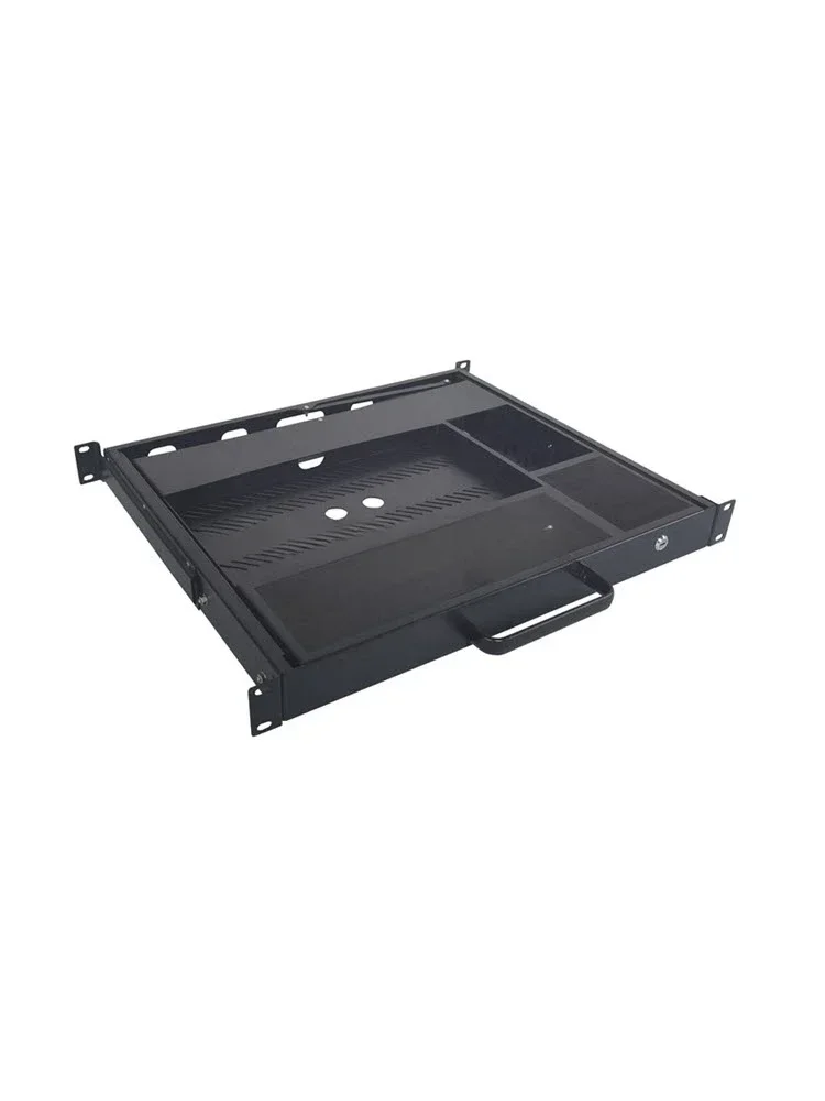 1U keyboard drawer, rack-mounted industrial keyboard and mouse, car cabinet server tray