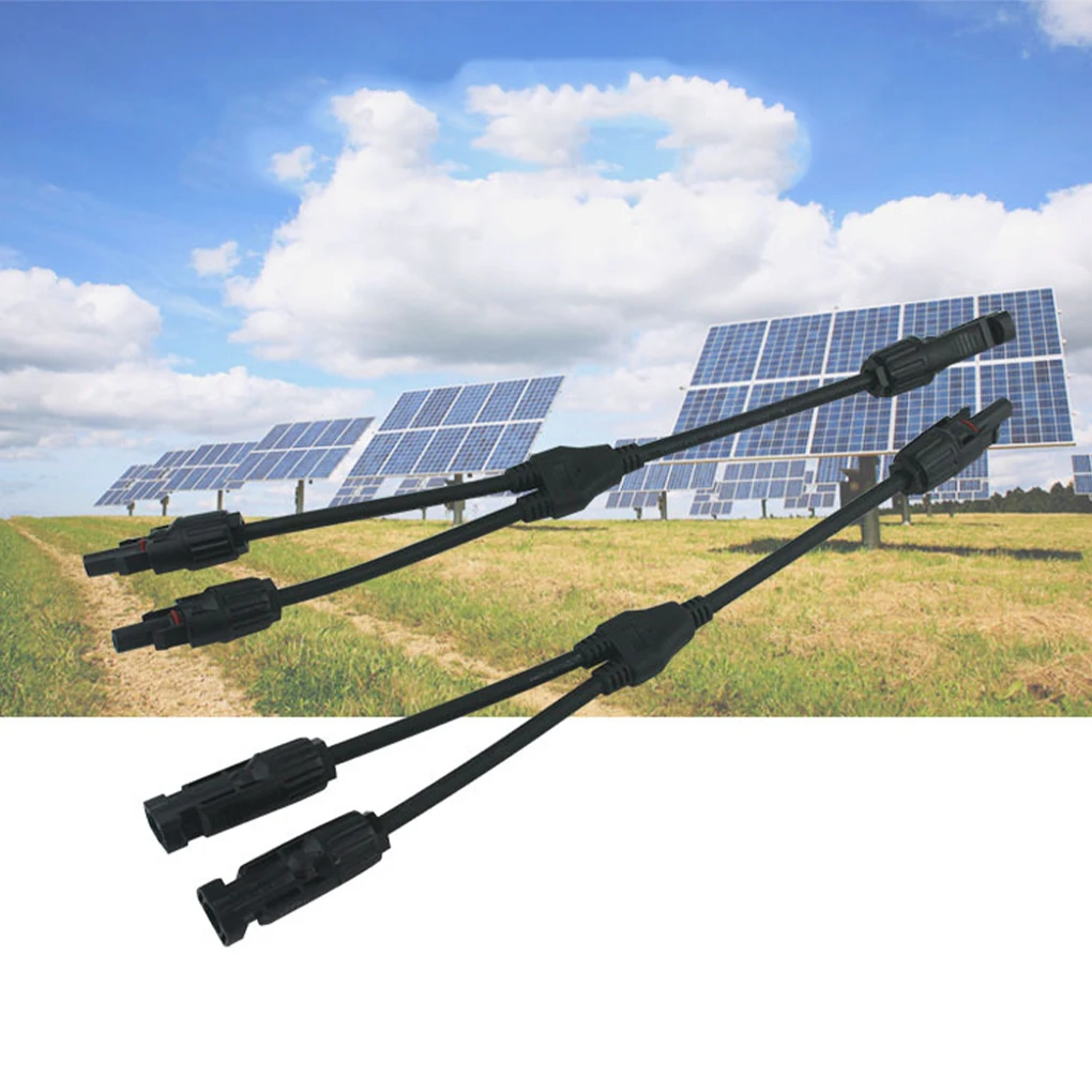 Y3 Solar Connector Photovoltaic Panel Adaptor Y Branch Plug 1 to 2 Parallel Connection of Battery Plate Assembly