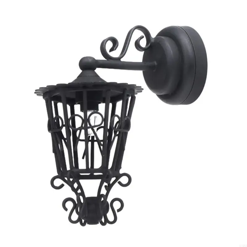 

Miniature Wall Sconce 1/12 Dollhouses Interior and Exterior Scene Display Decors L8RB