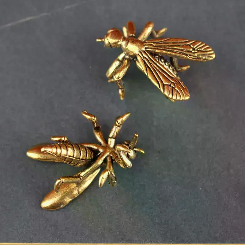 Solid Brass Mosquito Statue Vintage Insect Sculpture For Home Office Desk Decor Unique Conversation Starter And Gift