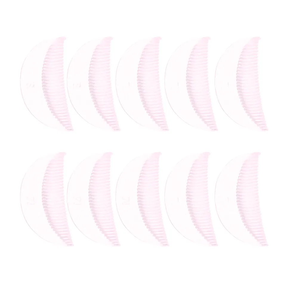 10Pair Reusable Silicone Eyelash Perming Curler Pads Gentle Root Lift for Thicker Longer Lashes Lash Lift Kit Supplies