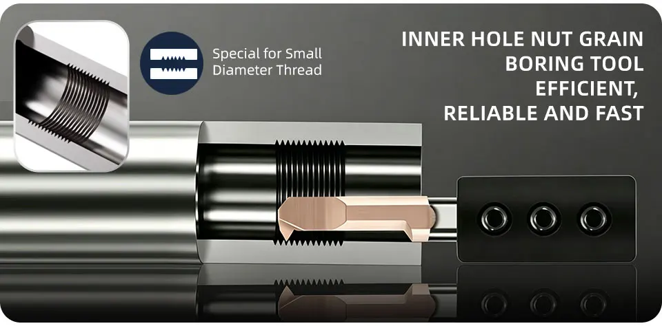 BB MIR MIL MIRS TR Gewindebohrschneider, automatische Drehmaschine, CNC-Innenbearbeitung für Metall, Stahl, 55–60 Grad, 0,8 mm–10 mm – Detail 3