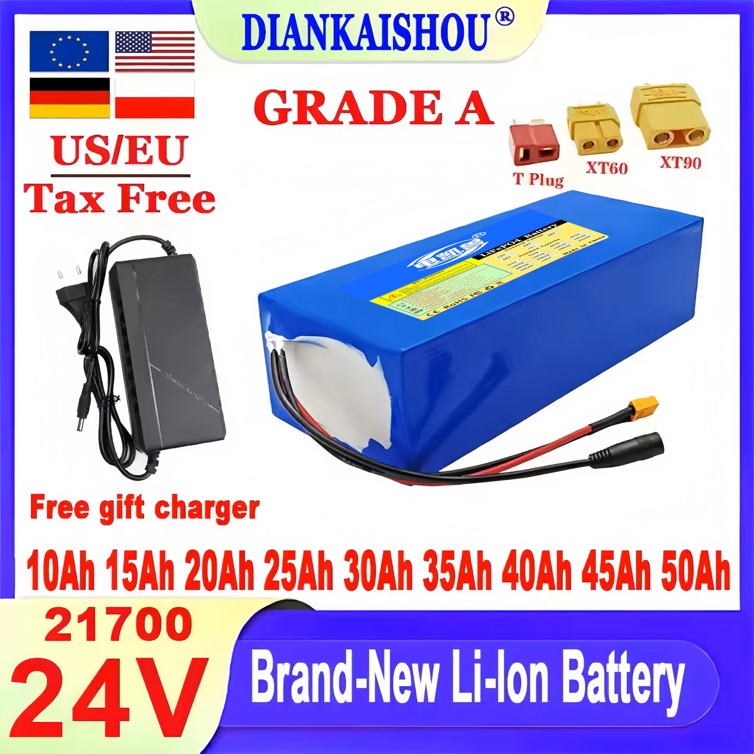 24V 10Ah 15Ah 20Ah …