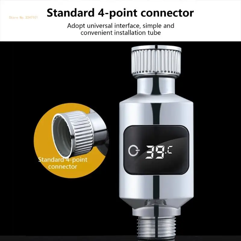 Shower Water Temperature Electricity LED Display Temperature Home Meter Thermometer Faucets Bathing Water Dropship